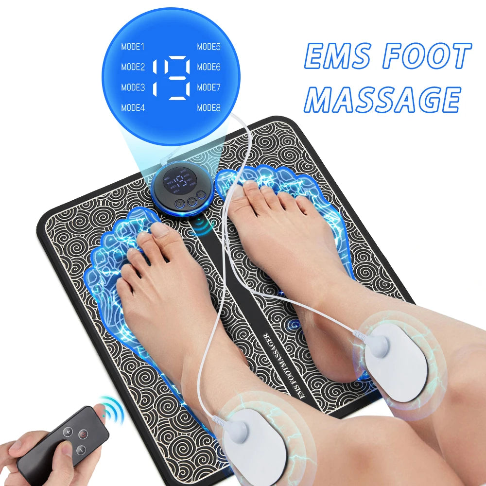 وسادة تدليك القدم الكهربائية EMS لتخفيف الألم والاسترخاء