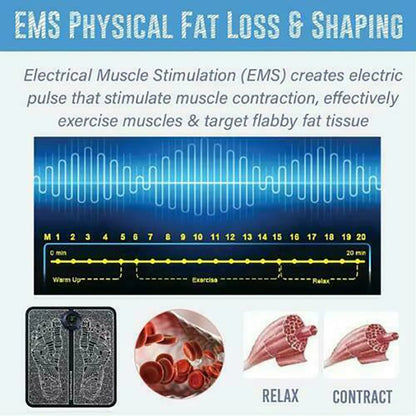 وسادة تدليك القدم الكهربائية EMS لتخفيف الألم والاسترخاء