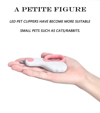 LED Light Cat Dog Nail Clipper Cutter