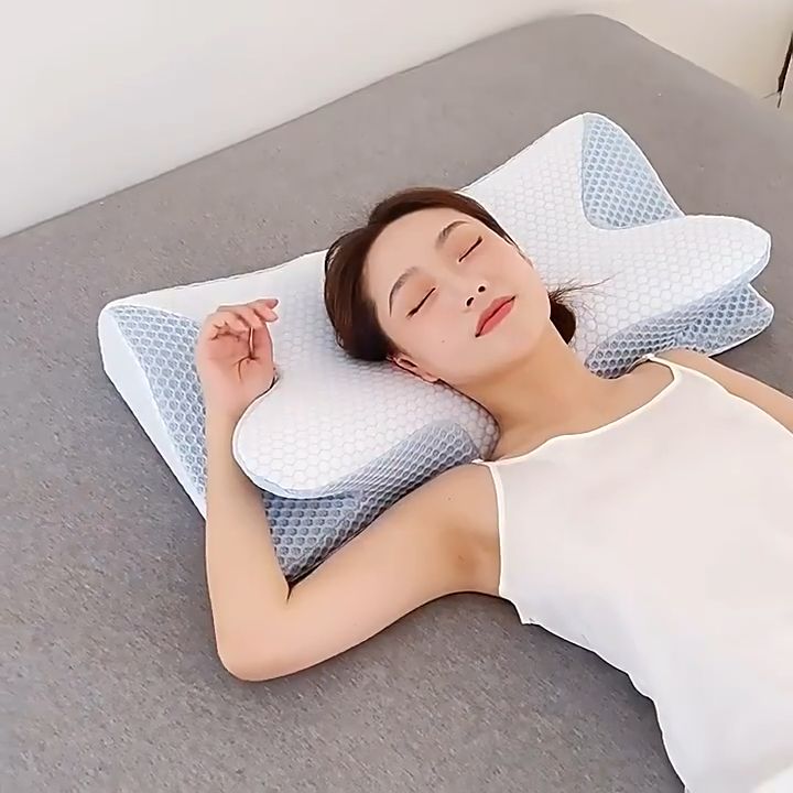 Butterfly Sleep Memory Neck Pillow