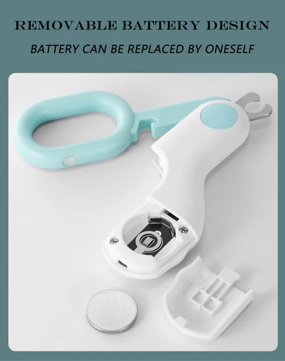 LED Light Cat Dog Nail Clipper Cutter